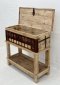Antique Wooden Box Console Table