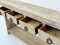 Antique Wooden Console Table With Drawers