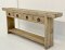 Antique Wooden Console Table With Drawers