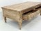 Antique Wooden Coffee Table With Drawers