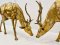 Deer Brass Statue Set of 2