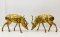 Deer Brass Statue Set of 2