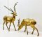 Deer Brass Statue Set of 2