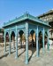 Antique Wooden Gazebo in Blue color