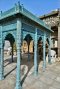 Antique Wooden Gazebo in Blue color