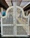 White Wooden Gate Arch Doors