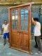 Vintage Door with Clear Glass