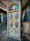 Colored Oval Glass Door Vintage Look