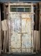 Entrance Door Distressed Color with Glass Top