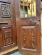 Double Door Teak Wood Colonial Carving