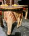 Painted Elephant Wooden Chair Table