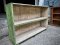 Wooden Shelves Painted Green and White
