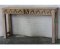 Ganesha Carved White Washed Console Table