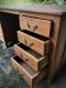 WT2 Large Teak Work Table Functional 2-Side Storages