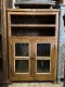 Vintage Glass Cabinet with Racks