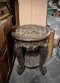 STB19 Full Carved Round Side Table