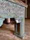 CL44 Carved Console Table in Blue Antique Finishing