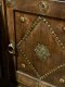 Bedside Cabinet with Brass Decor