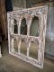 MR116 White Washed 6 Arched Panels Mirror