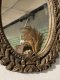 MR132 Oval Mirror with Carving