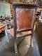 Tiny Antique Leather Colonial Chair