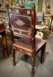 Accent Wooden Chair Set with Brass