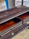 Large Teak Wooden Shelves with Drawers