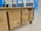 Low Box Coffee table Front Rustic Iron Decor