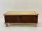 Low Box Coffee table Front Rustic Iron Decor