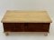 Low Box Coffee table Front Rustic Iron Decor