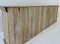 Magnificent Bleach Display Shelves Cabinet with Carving