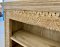 Magnificent Bleach Display Shelves Cabinet with Carving