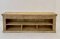 Magnificent Bleach Display Shelves Cabinet with Carving