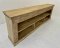 Magnificent Bleach Display Shelves Cabinet with Carving