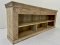 Magnificent Bleach Display Shelves Cabinet with Carving
