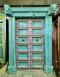 M90 Colorful British Colonial Door in Blue Purple