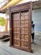 Indian Old Door with Brass and Iron Decor