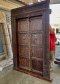 Solid Wood Door with Flower Nails Decor