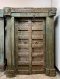 M62 Solid Wood Carved Colonial Door in Green