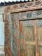 M2 Tribal carved door in rustic blue