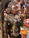 Apsara Statue Antique One Wood Carving