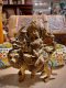 Brass Idol Kali with Lion