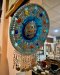 Egyptian Blue Glass Inlaid Wall Plate