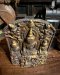 Buddhas Clay Sculpture on Wood Panel