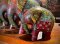 DCI34 Colorful Painted Elephants Set of 4