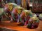 DCI34 Colorful Painted Elephants Set of 4