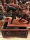 DCI129 Burmese antique Box with Nat Riding Horse