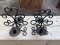 Black Iron Candle Stands Set of 2