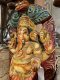 Ganesh Painted One Wood Carved