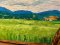 Hill and Field Landscape Oil Painting